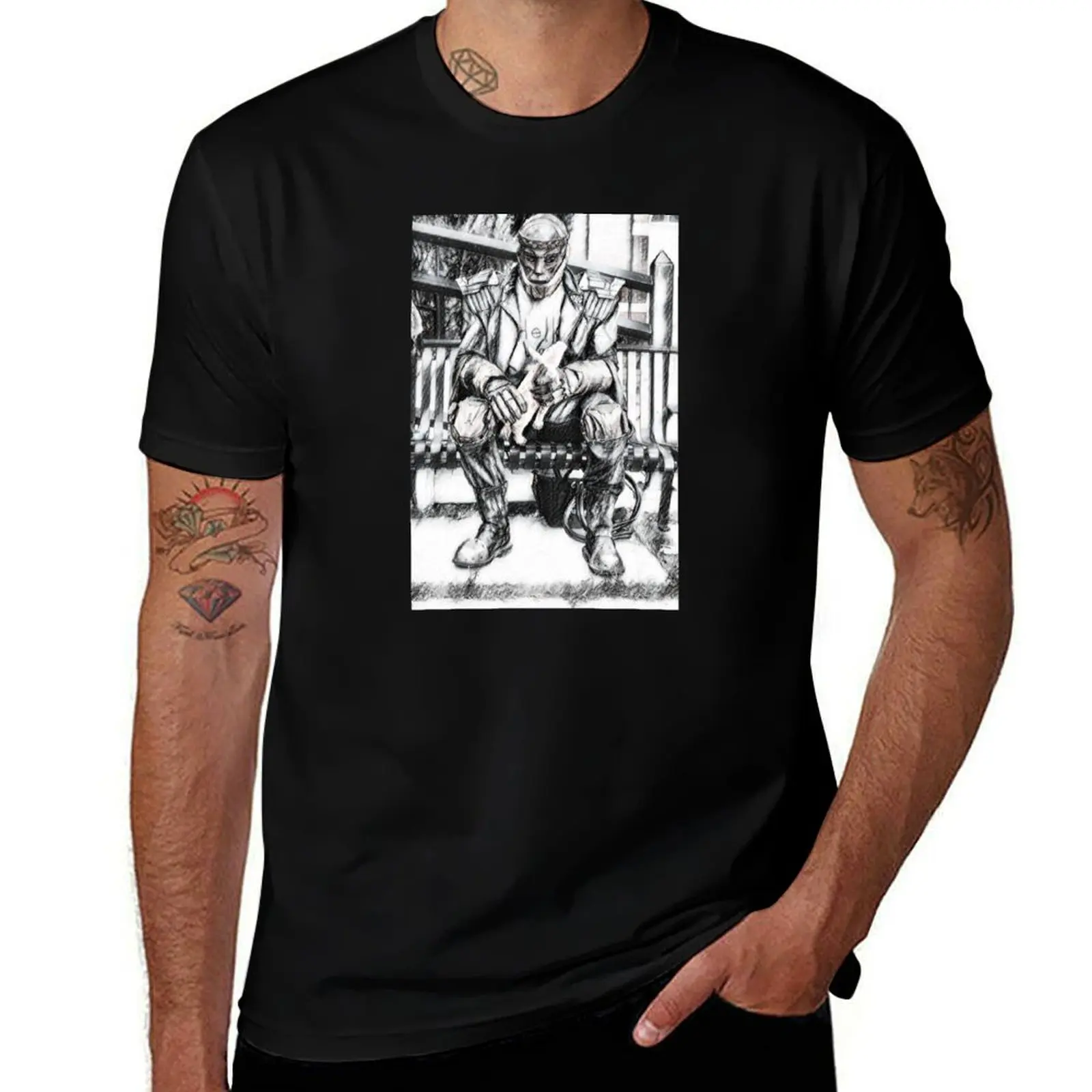 

Cliff Steele T-Shirt blacks cheap stuff anime figures mens tall t shirts