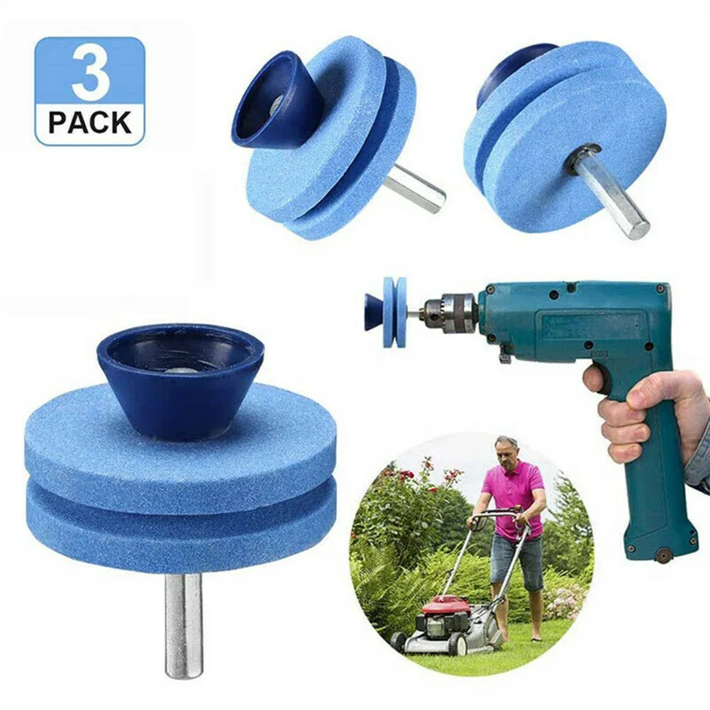 

Stone Sharpener Power Hand Drill Grinding wheel Grindstone Lawn Mower Sharpening Tool Accessory Parts Suitable