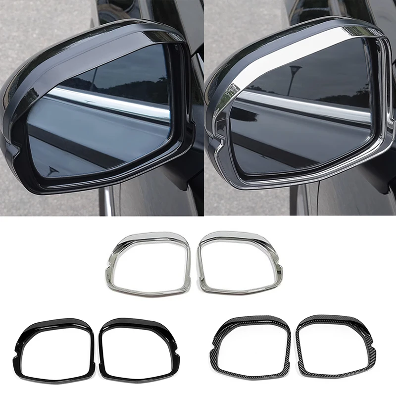 Espejo retrovisor para puerta lateral de coche, Marco embellecedor de protección contra la lluvia, accesorios exteriores para Honda HRV HR-V Vezel 2022 2023 ABS
