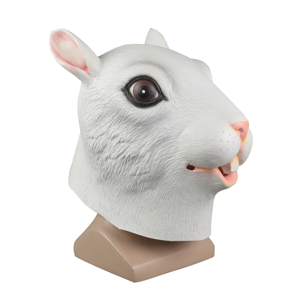

Cosplay Cute Squirrel Bunny Head Mask Halloween Animal Masquerade Fancy Dress Mask Halloween Party Latex Masks Prop