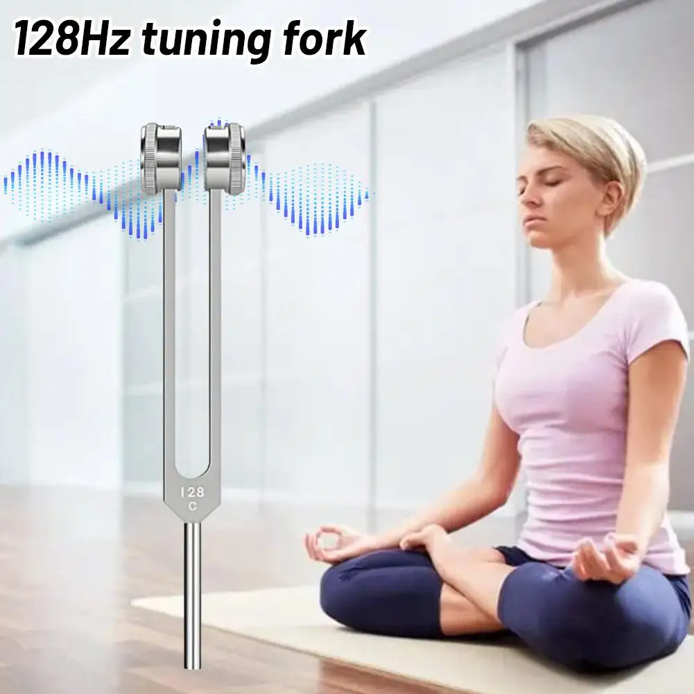 128 Hz Protable Sleep Aid Frequency Sound Wave Emitting Tool Effective Reliever Stress Frequency Boeing Fork Set Tuning Fork Set