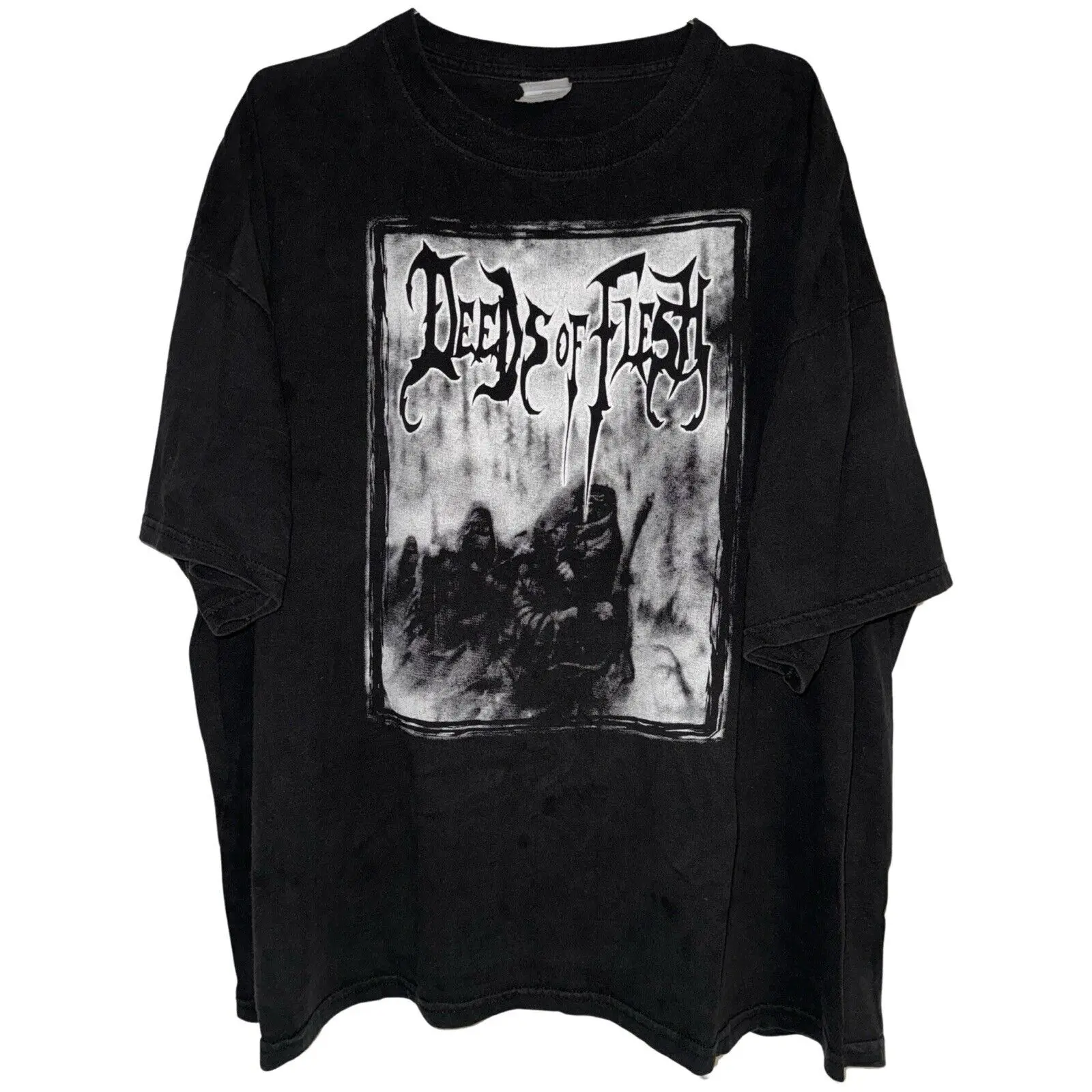 Vintage Deeds Of Flesh T Shirt Size Xxxl Lividity Disgorge Disavowed Devourment