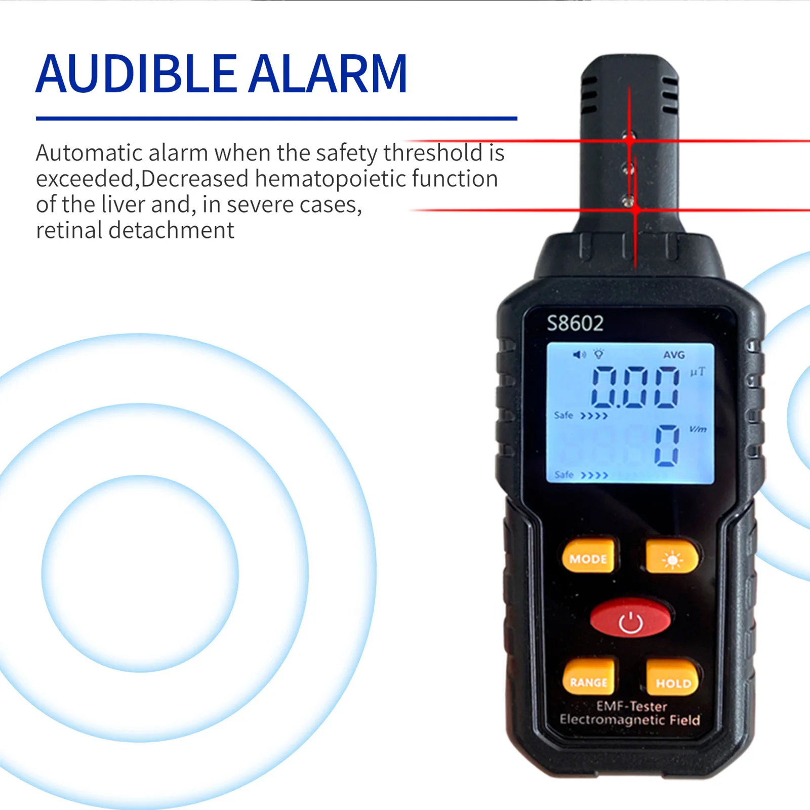 Metellme EMF Meter Electromagnetic Field Radiation Dectector EMF Reader Handheld Digital EMF Detector Ghost Hunting Equipment