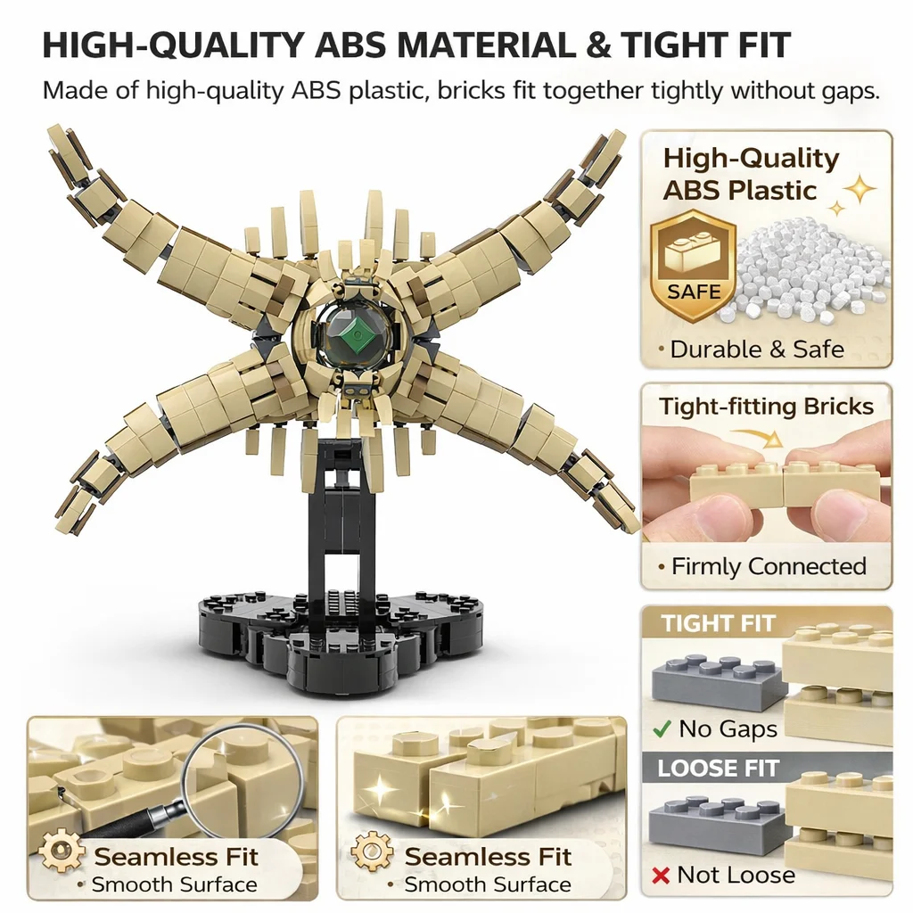 MOC Alien Hive Ghost Inspired Building Blocks Model Floating Eye Drone Bricks DIY Assembly Toy Display Gift Adults Kids