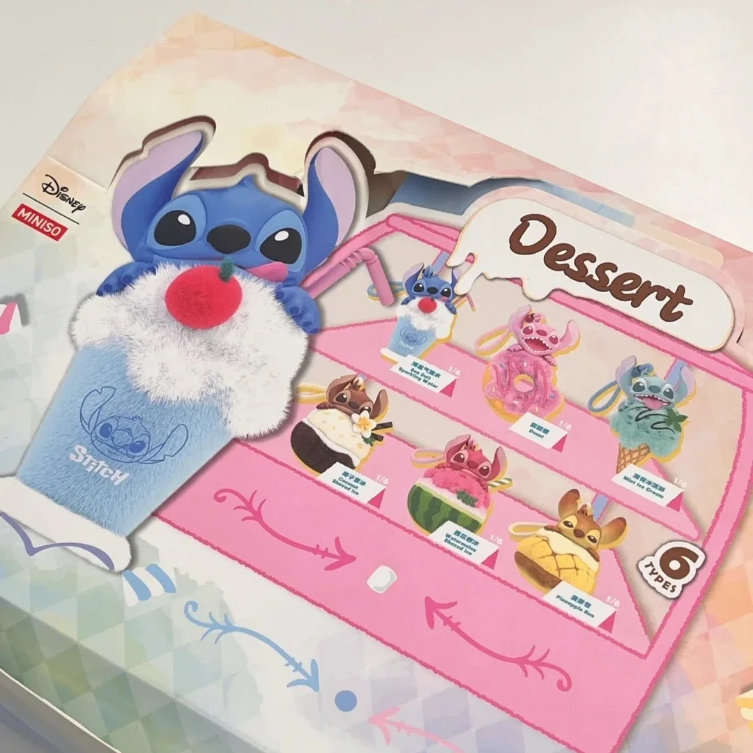 Stitch Dessert Blind Box Vinyl Plush Fragrance Cute Action Figure Pendant Keychain Mystery Bag Collection Toy Birthday Gifts
