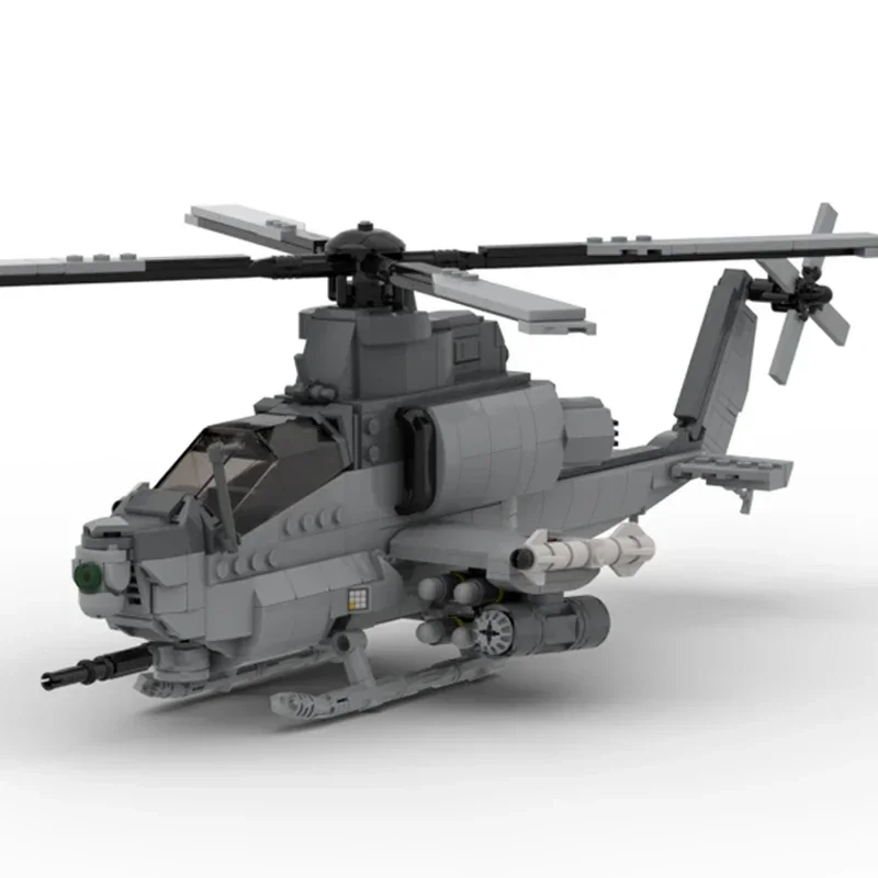 Moc Bouwstenen Militaire AH-1Z Viper Aanvalshelikopter Technische Bakstenen DIY Assemblage Constructie Speelgoed Voor Kinderen Vakantiecadeau