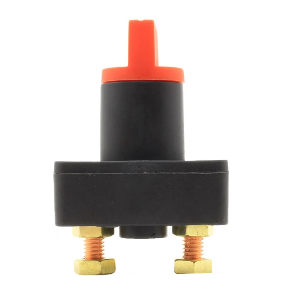 12V Battery Switch Black Red Battery Isolator Switch Anti-corrosion Easy Installation High Universality Fitment