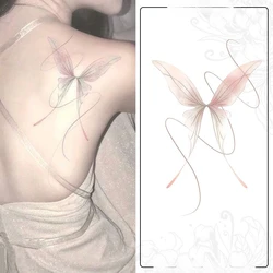 Y2K Dopamine Colorful Butterfly Sticker Romantic Fairy Temporary Tattoo Art Fake Tattoo for Women Arm Sexy Tatuajes Temporales
