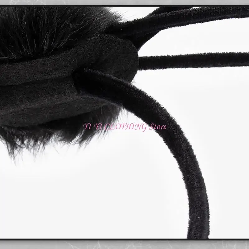 N5KF Exaggerated Halloween Spiders Headband Day of Dead Hairhoop Festival Hairband