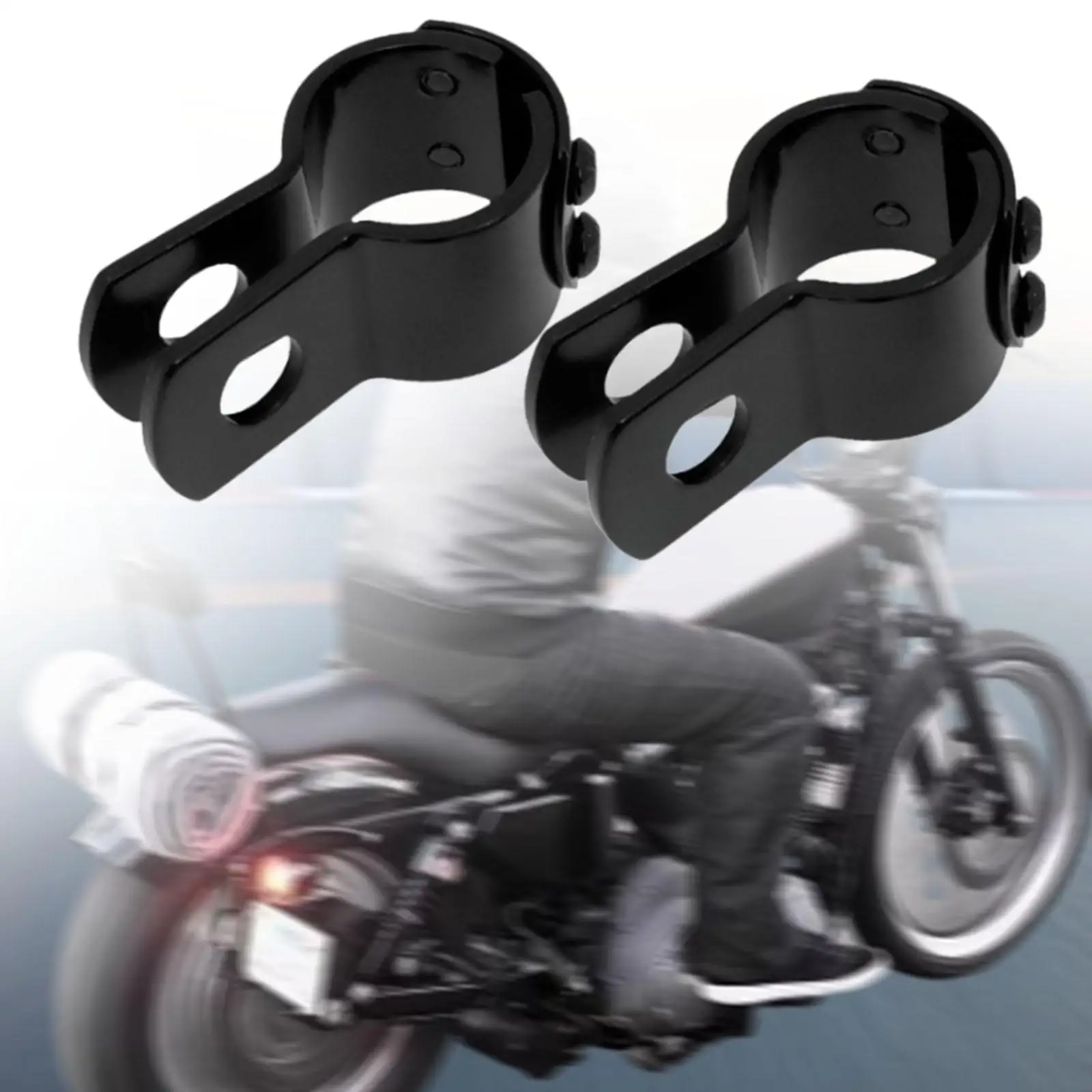 Engine Guard Foot Pegs Bar Clamp Kit Universal Practical U Brackets 1-1/4 inch for 32 mm Engine Guard Most Motorcycle