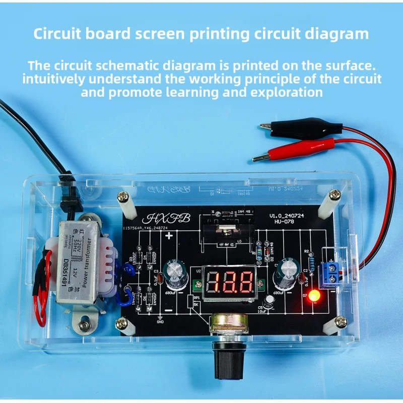 LM317 Voltage Regulator Module Adjustable Power Supply Kit