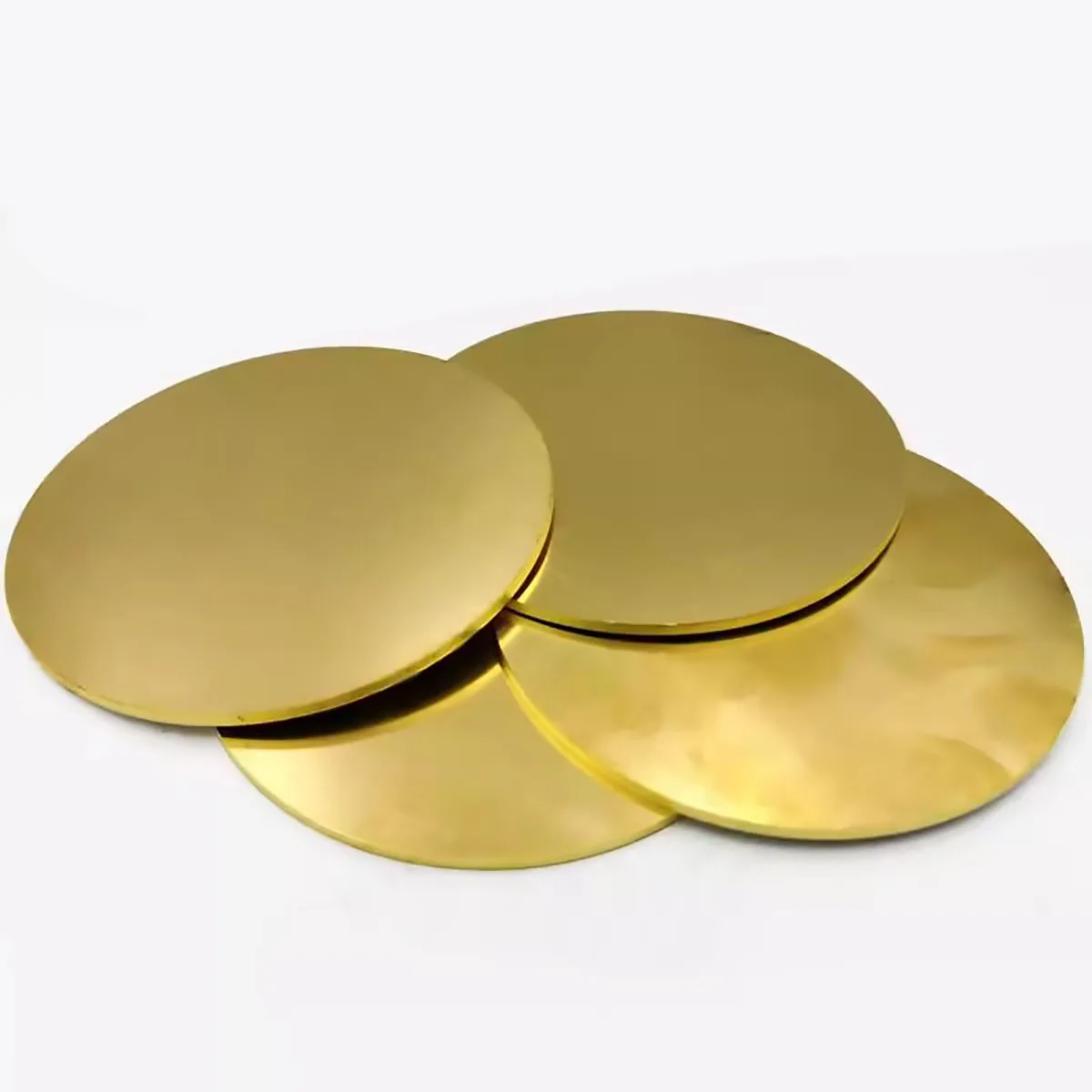 H62 Brass Disc Brass Gasket Pure Copper Round Plate Diameter 10/15/20/25/30/35-200mm Thick 0.5/0.8/1/1.5/2/3 Brass Parts Cutting