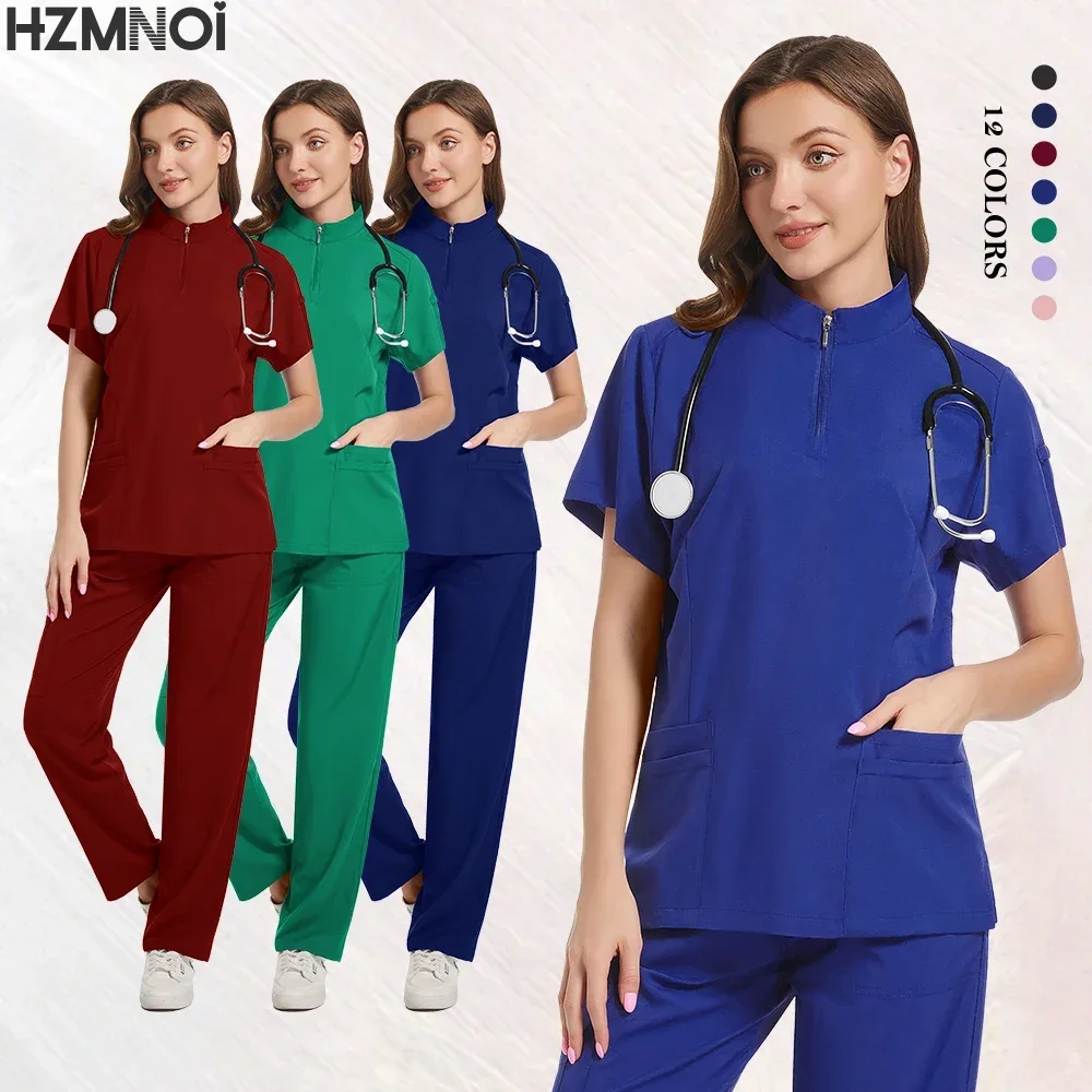 Uniforme de enfermera para mujer, sudadera médica para médico de Hospital, pantalones de enfermería, uniformes de taller Unisex, ropa de trabajo de SPA de belleza, nuevo