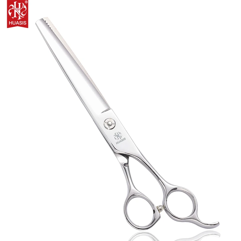 HUASIS HU4 7inch Dogs Cats Grooming Texturizing Blender and Thinner Scissor Pets Shear Japan 440C Free Ship