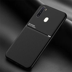 For Samsung Galaxy A11 A21 A31 A51 A71 A91 M11 M21 M31 M51 M21S M30S M31S M80S Case Magnetic Car Holder Leather Phone Back Cover