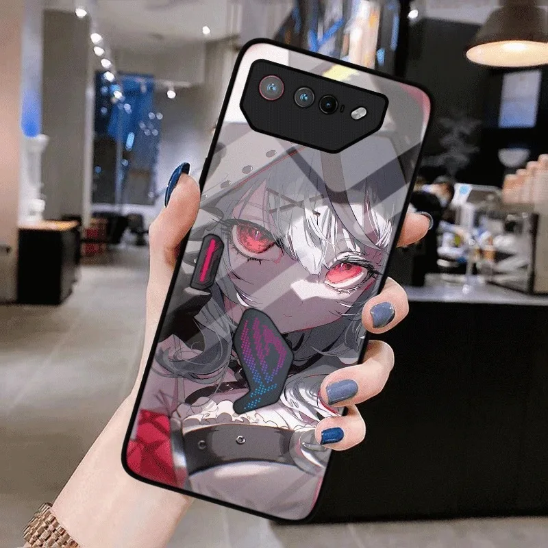 For Asus ROG 7 Case Tempered Glass Back Cover For ROG 8 7 5 5S 3 2 Glass Case For ROG Phone 7 Protective Shell ROG7 Hard Cases - view 5