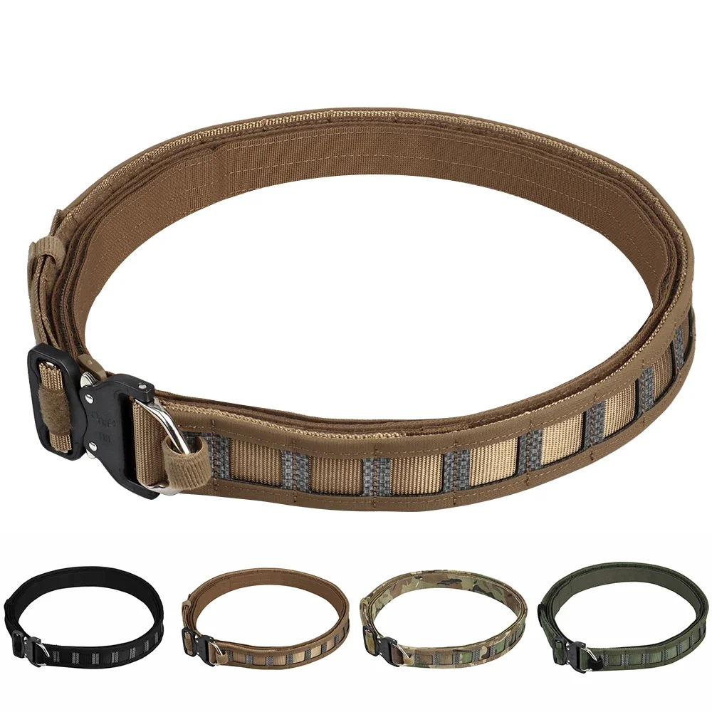 Tactical Bison Belt Quick Detach MOLLE Duty Belt For Men Hunting Waistband Equipment