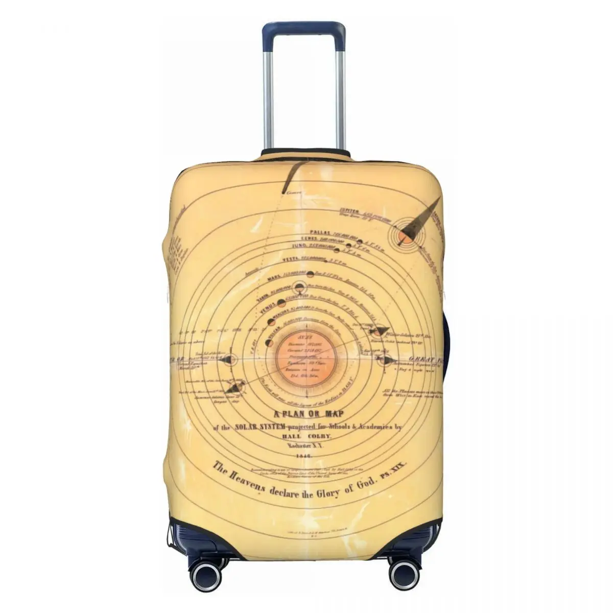 Solar System Print Luggage Protective Dust Covers Elastic Waterproof 18-32inch Suitcase Cover Travel Accessories