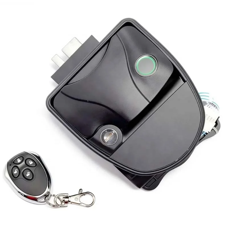 New Zingear RV Door Lock with Fingerprint Unlock Key Access 2 Keys Plastic