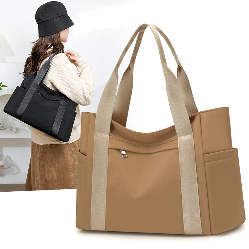 

High-End Women's Tote Bag Crafted From Brook-Printed Leather Featuring Trendy Famous Neat Look