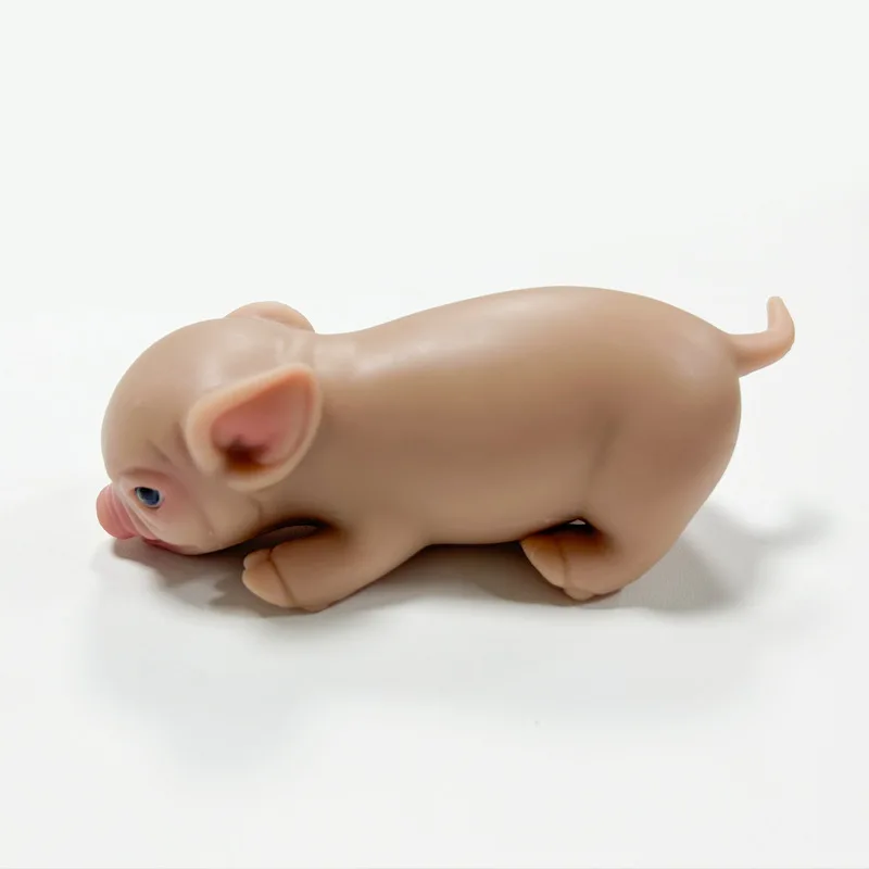 Cute Soft Silicone Reborn Doll Toy Simulation Mini Reborn Doll Naked Pig Toy Super Realistic Baby Pig Kids Play House Toys Gifts