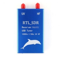 Best RTL2832U+R820T2 100KHz-1.7GHz UHF VHF HF RTL.SDR USB Tuner Receiver AM FM Radio