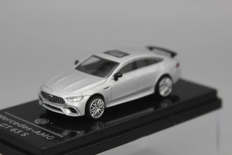 Para64 1:64 Mercedes-Amg Gt 63 S Zilver Gelimiteerde Collectie Spuitgieten Legering Automodellen