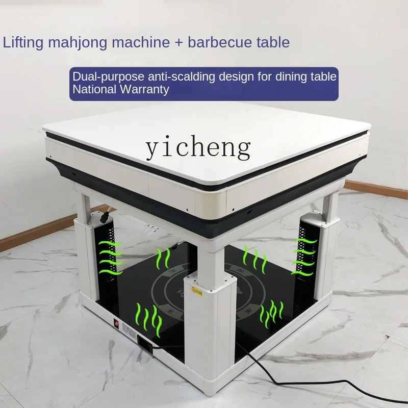 Zf Mahjong Machine Automatic Dining Table Dual-Use Heating Integrated Mahjong Table Mute Lifting Heating Heating Table