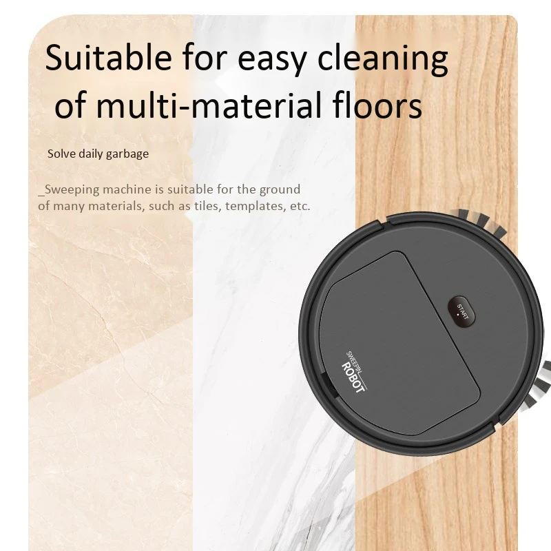 3-In-1 Household Cleaning Machine Automatic Vacuum Cleaner,Black