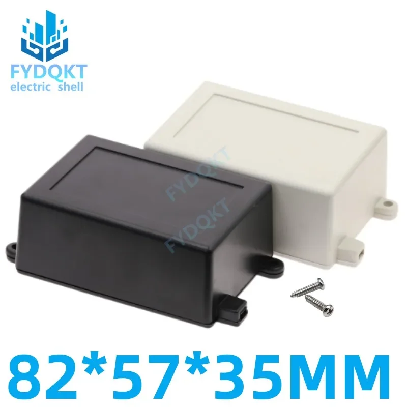 1PCS 82x57x35mm ABS Electronic Enclosure DIY Instrument Project Shell Circuit Board Relay Module Housing Wire Junction Box