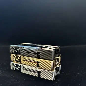 Kreativní petrolejový zapalovač s motivem mořské panny, klasický mosazný materiál, ostrý zvuk, boční posuvné zapalování, vynikající dárek pro muže 8 nejlepší prodej Zapalovač Kuboy - №6