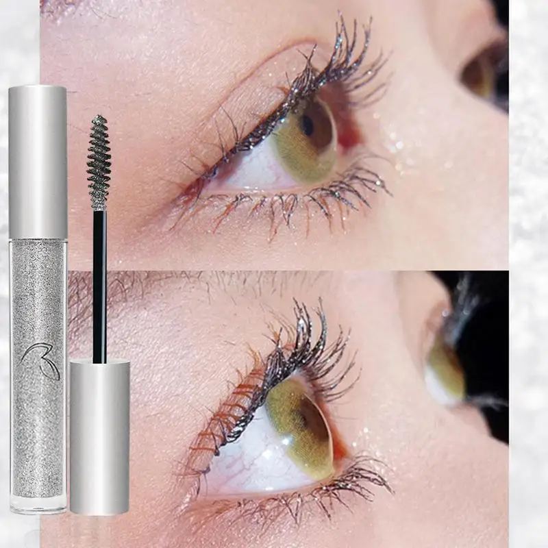 Nuovo Glitter Mascara Quick Dry Long Lasting Waterproof Curling Thick Shiny Eyelash Fashional Sexy Diamond Mascara per il trucco