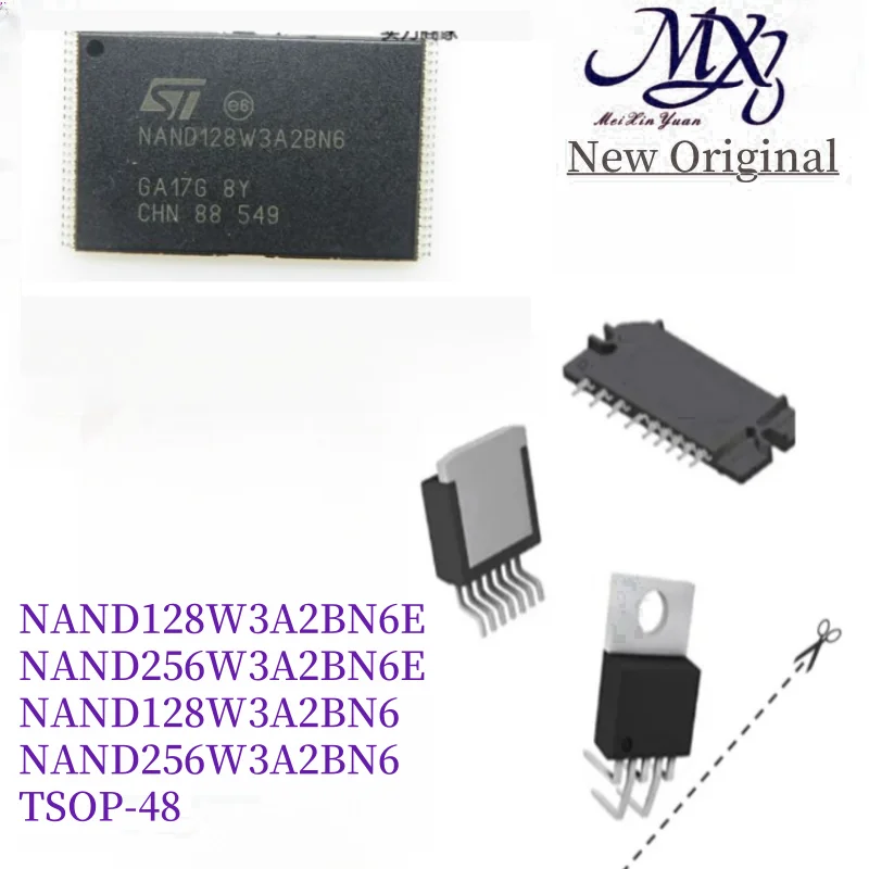 MXY NAND128W3A2BN6E NAND256W3A2BN6E NAND128W3A2BN6 NAND256W3A2BN6 TSOP-48 Memory chip IC new original