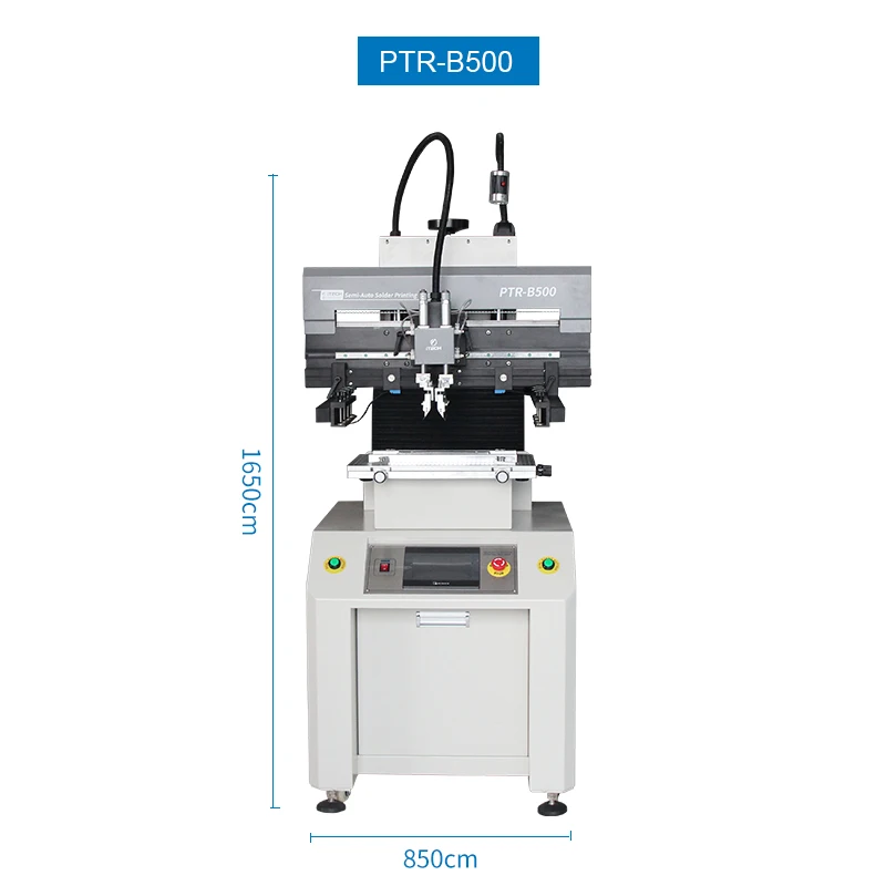 PTR-B500 Semi Auto Lotpaste Siebdrucker Maschine Hochpräziser Smt Pcb Lotpaste Drucker für die Smt-Produktion