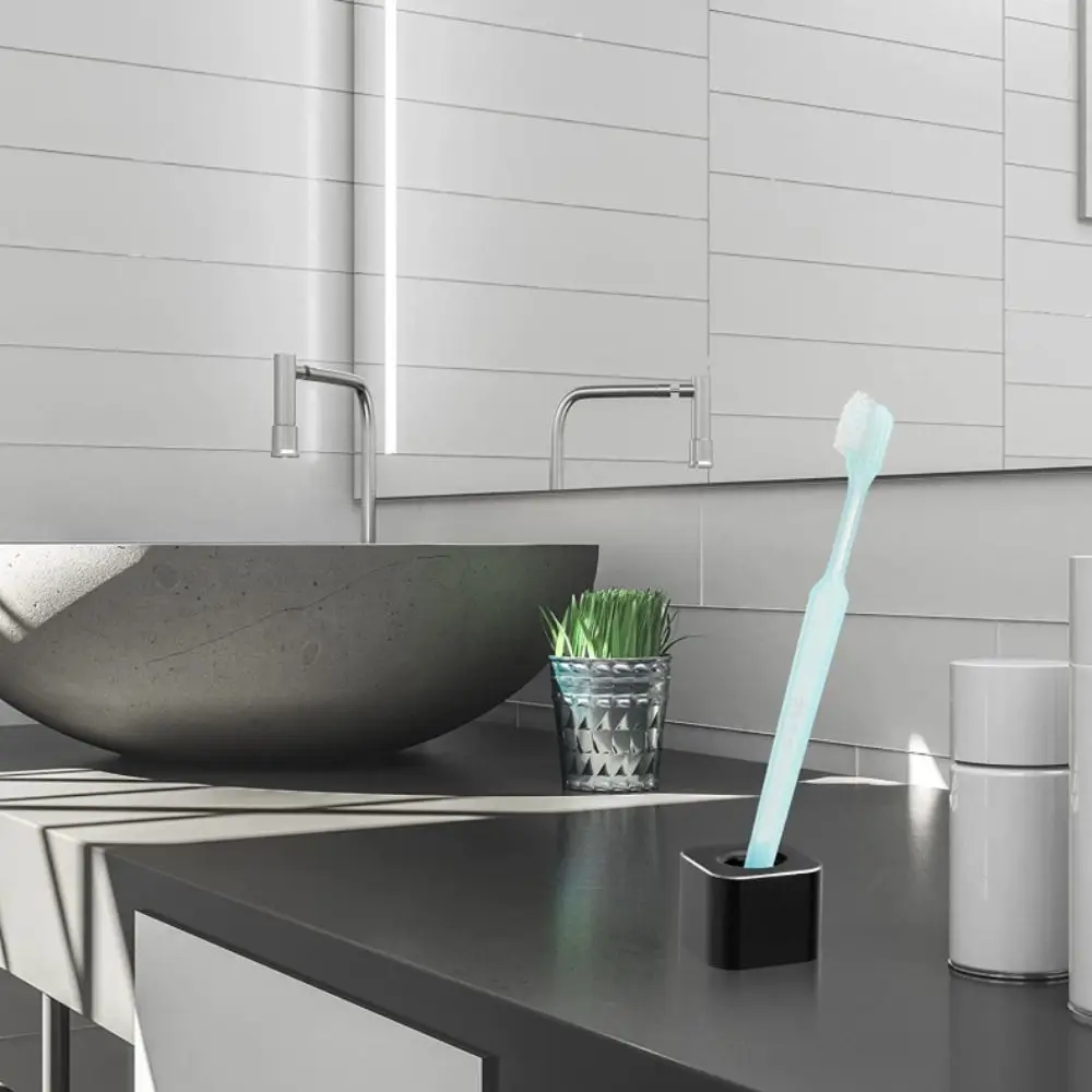 Creative Mini Aluminum Pen Holder office supplies Non-slip Pencil Storage Rack Square Shape Pencil Slot