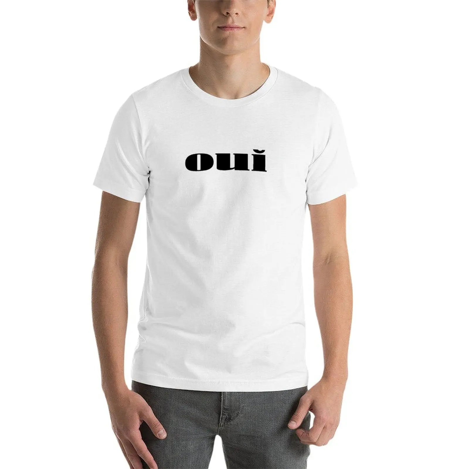 تي شيرت Oui maxxxine تي شيرت قطني أسود عادي للرجال حزمة مضحكة تي شيرت فكاهة داكنة تي شيرت #3