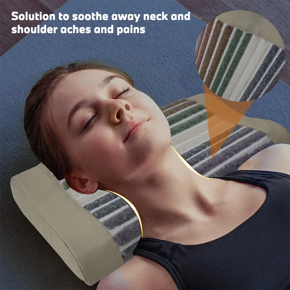 クリスタル枕翡翠宝石マッサージマイナスチャクラ首の痛みを和らげる翡翠枕トルマリンマイナスイオン