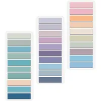 600PCs Morandi Page Markers Sticky Note Page Labels Reusable File Index Sticker Tabs Waterproof File Stickers Office Accessories