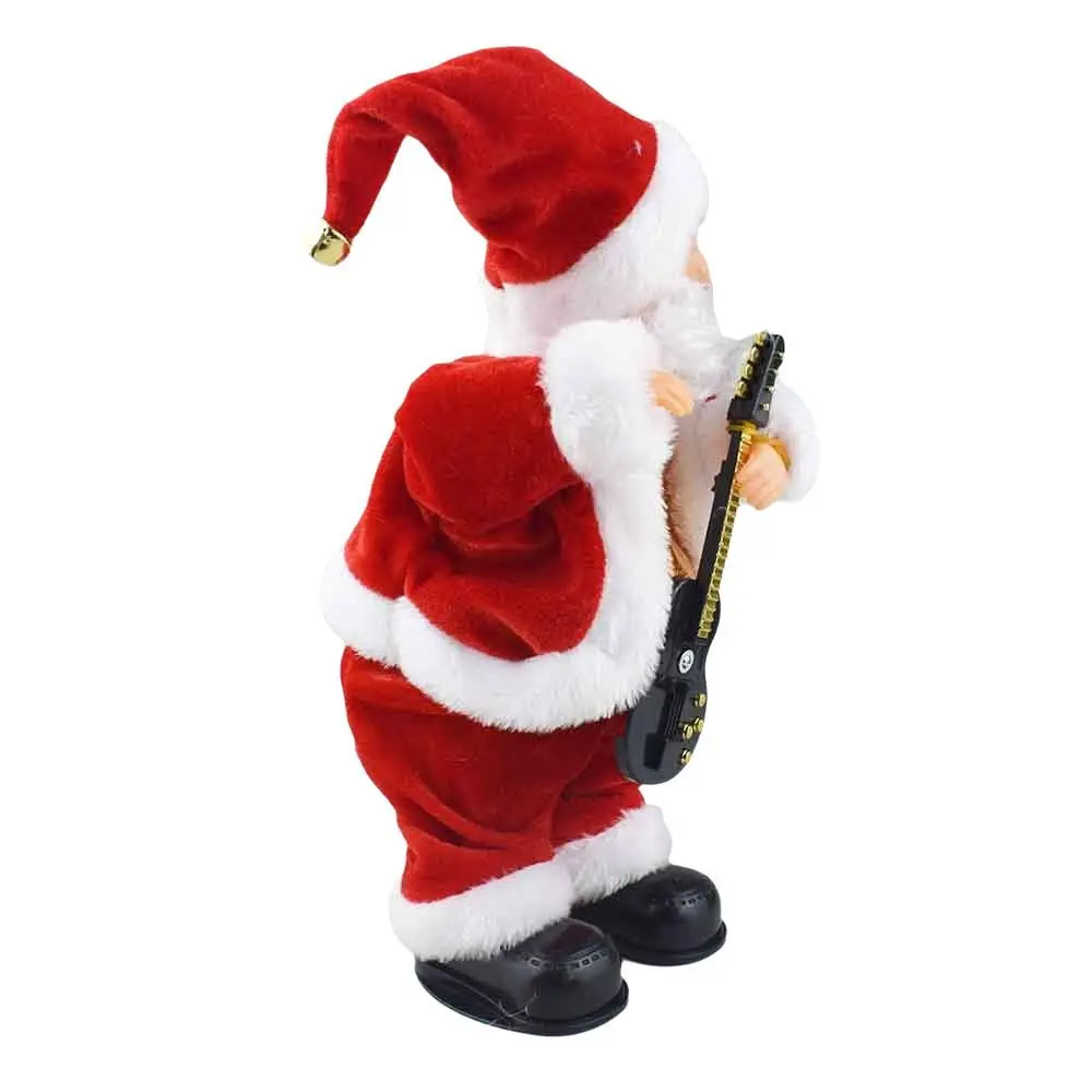 مضحك الدائمة سانتا كلوز الزينة الكهربائية مع الموسيقى سانتا كلوز Twerking تمثال دمية شجرة عيد الميلاد زخرفة الهدايا #3