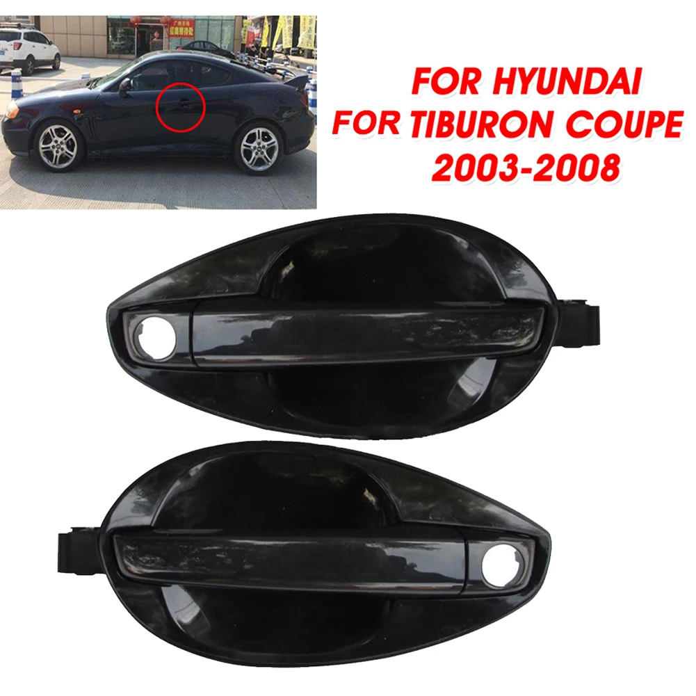 

2pcs Car Door Handles 82650-2C000 82660-2C000 For Hyundai For Tiburon For Coupe 2003-2008 Door Handle Left Right Accessories