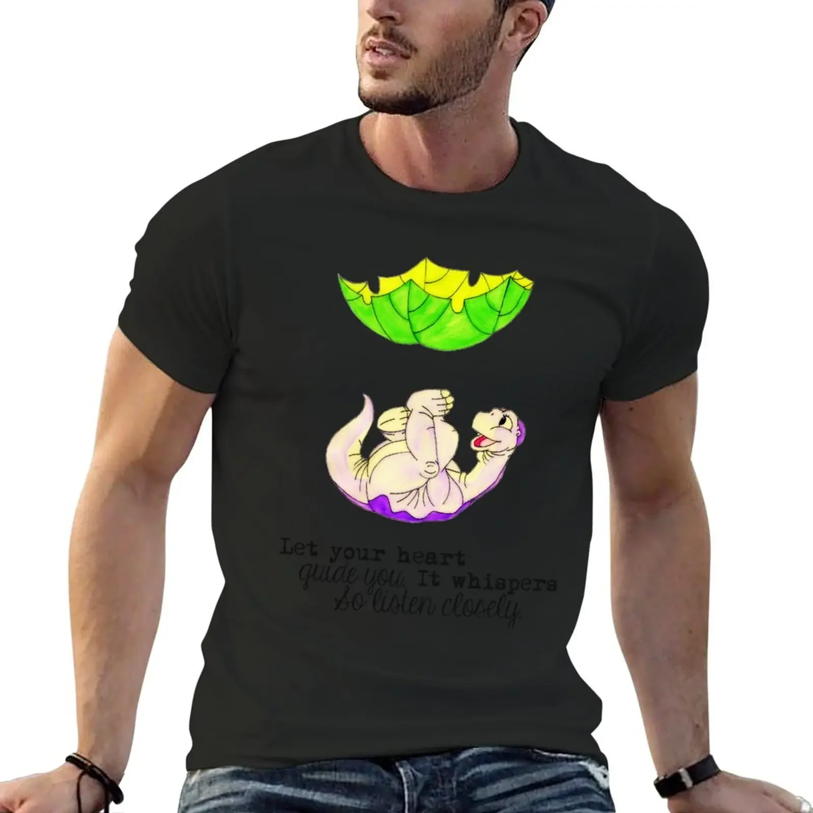 The Land Before Time: Let your heart guide you. It whispers, so listen closely T-Shirt aesthetic clothes mens designer clothes