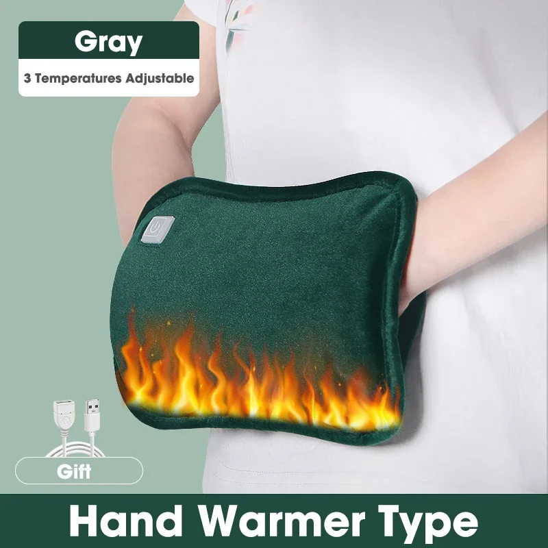 Portable Intelligent Hands Warmer USB Infrared Hand Warmer  Electric Hot Pillow Smart Heated Warm Bag Pain Relief for Winter