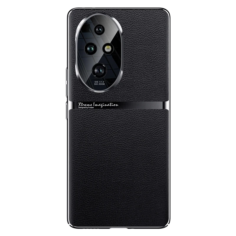 Honor 200 Pro용 럭셔리 휴대폰 케이스, 세련된 전기 도금 가죽 커버, 카메라 보호 쉘, Honor 200 100 100Pro 5G 용