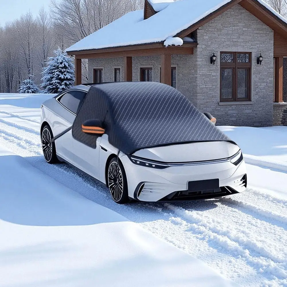 Three-window Cover For Snow Cover For Car Front Sun Blocking Snow Cover Half Cover Cross-border Delivery