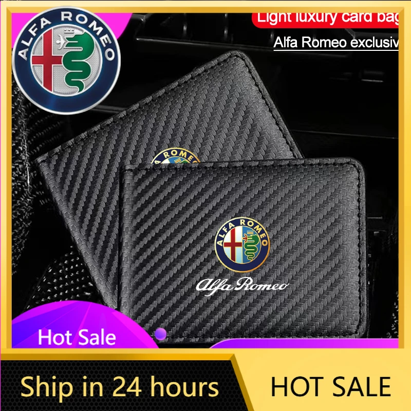 

Car Stickers For Alfa Romeo Car Driver's License Cover ID Credit Case Holder Driving Document Travel Pass Purse For Alfa Romeo 4