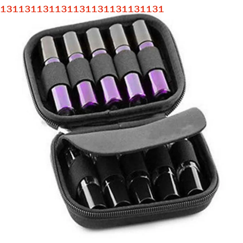 

Universal Essential Oil Storage Bag 10 Slots 10ML-15ML Aroma Oil Bottle Organizer Travel Carrying EVA Box Makeup Case
