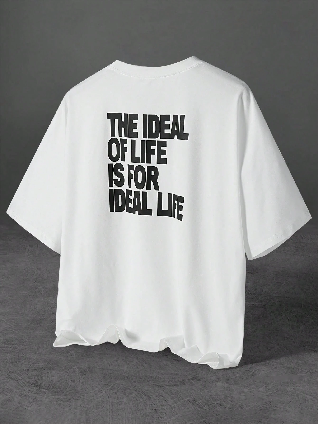 Men's T-shirt with Positive Slogan 