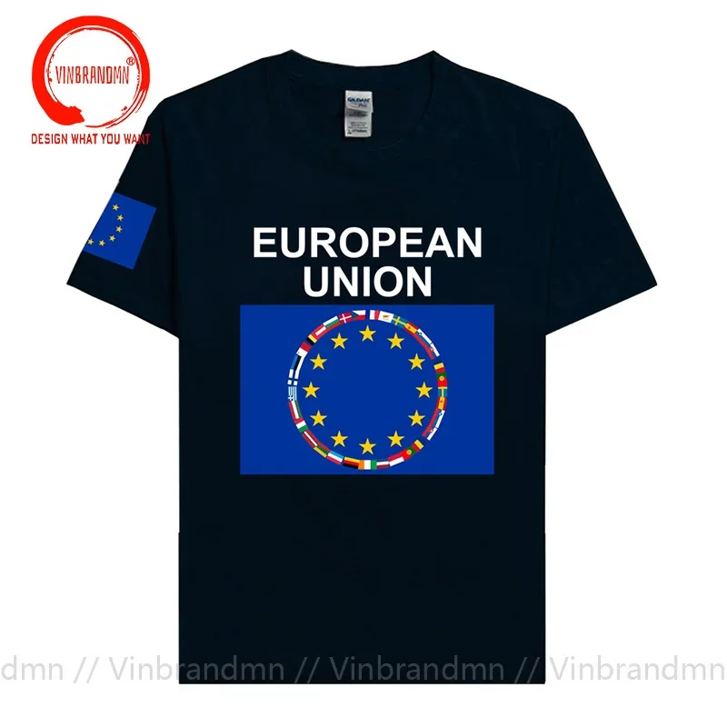 European Union United in Diversity EU EUR Men T shirt NATO Jerseys Nation tshirt Cotton T-shirt Clothing Tees Country Flag Tops