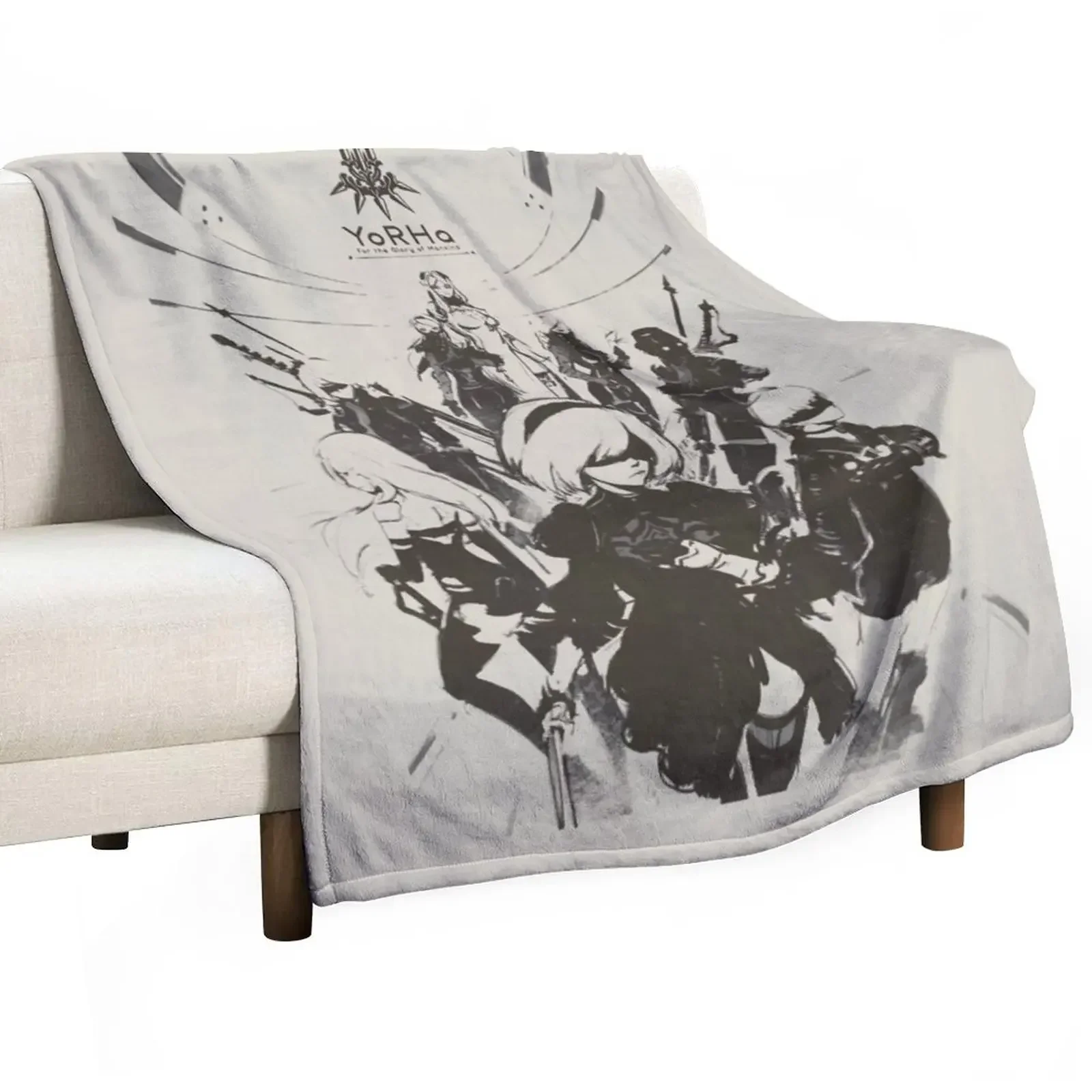 Nier Automata Collage Yorha Throw Blanket christmas gifts Softest sofa bed Blankets