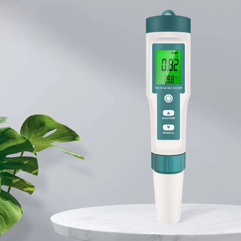 7 In 1 Digital Water Testing Kit PH/TDS/EC/Salinity/ORP/S.G/Temperature Meter Water Quality Measurement Tool